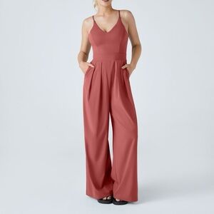 NWT Halara Breezeful Backless Resort Slip Jumpsuit Size medium